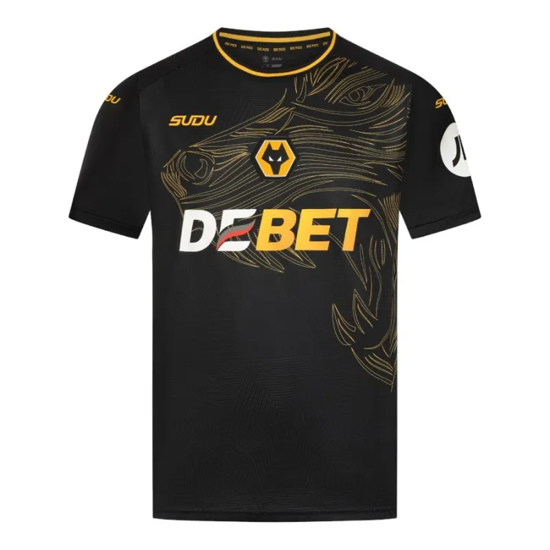 Wolverhampton Wanderers 2024/25 Away Jersey - Player Version - Black