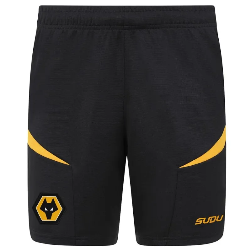 Set di maglie per bambini di trasferta di Wolverhampton Wanderers 2024/25 - Nero