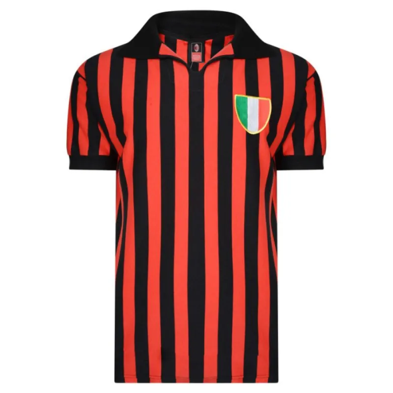 AC Milan 1963 Retro Home Jersey - Red/Black