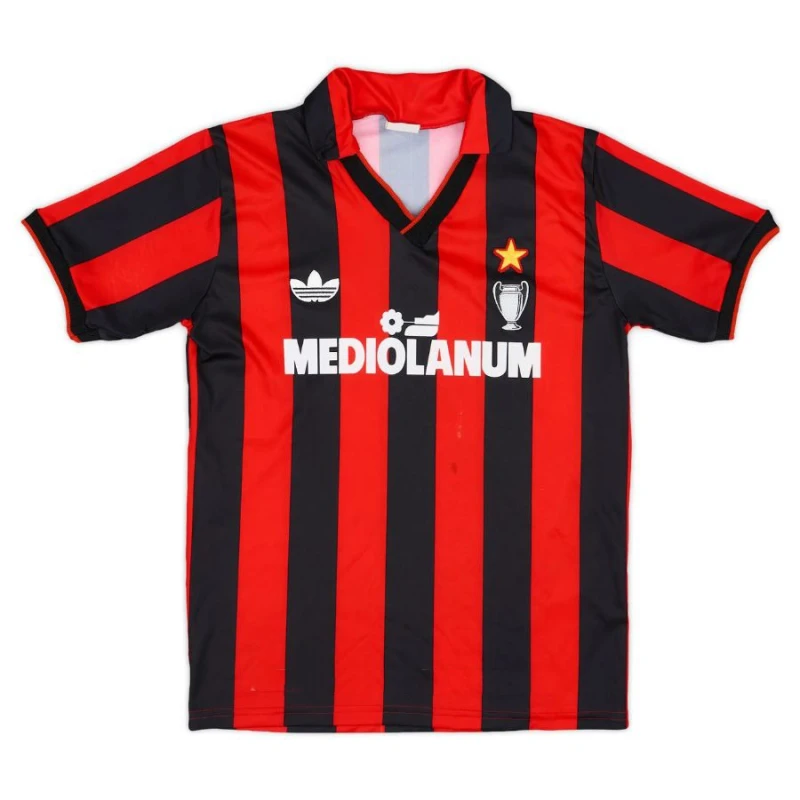 AC Milan 1990/91 Retro Home Jersey - Red/Black