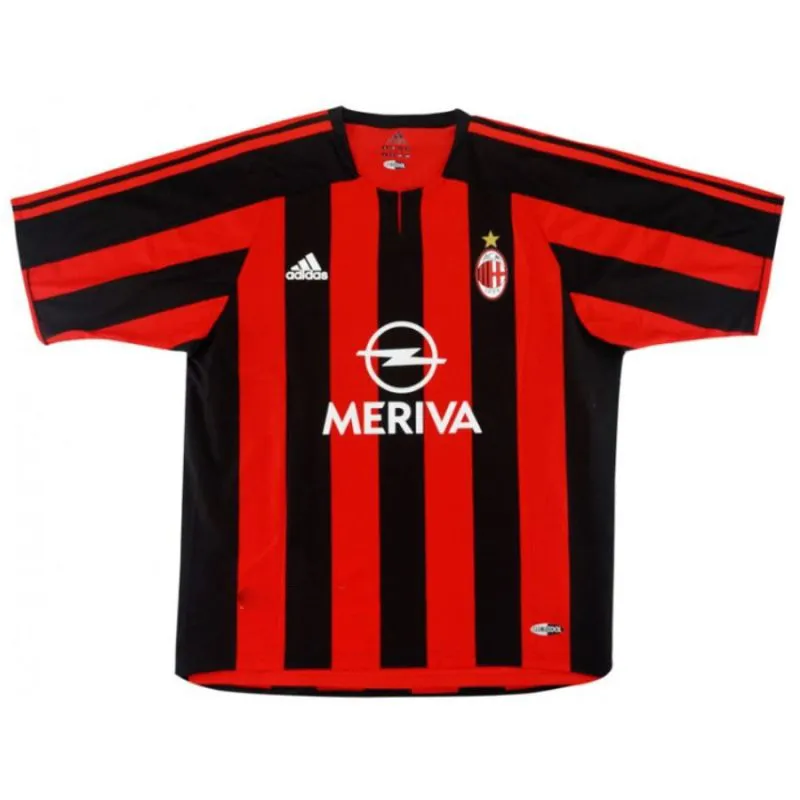 AC Milan RUI COSTA 2003/04 Retro Home Jersey - Red/Black