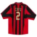 AC Milan CAFU 2005/06 Retro Long-Sleeve Home Jersey - Red/Black