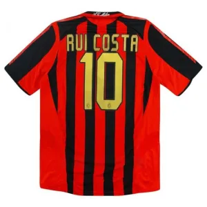 AC Mailand RUI COSTA 2005/06 Retro-Heimtrikot - Rot/Schwarz