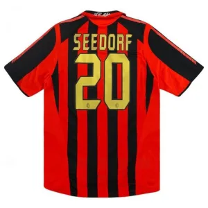 AC Mailand SEEDORF 2005/06 Retro-Heimtrikot - Rot/Schwarz