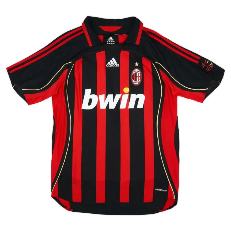 AC Milan 2006/07 Maglia casalinga retrò - Rossa/Nera