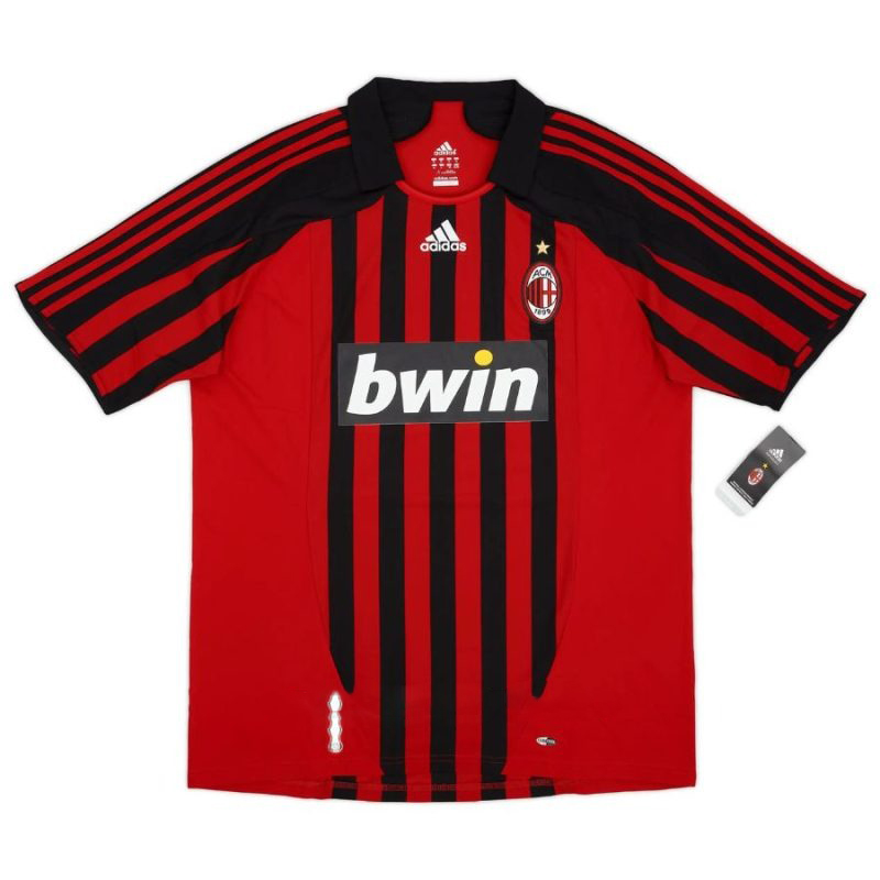 AC Milan RONALDO 2007/08 Retro Home Jersey - Red/Black