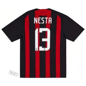 AC Mailand NESTA 2008/09 Retro-Heimtrikot - Rot/Schwarz