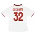AC Milan BECKHAM 2008/09 Maillot domicile rétro - Rouge/Noir