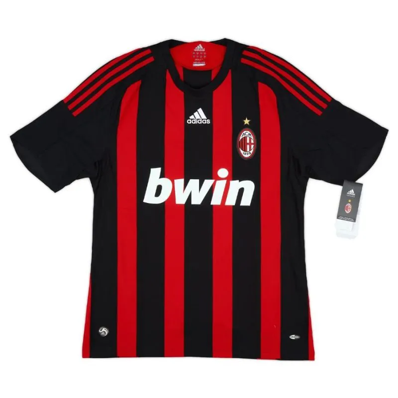 AC Milan SHEVCHENKO 2008/09 Maillot domicile rétro - Rouge/Noir