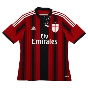 AC Milan 2014/15 Retro Home Jersey - Red/Black
