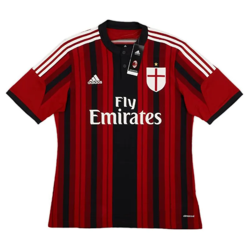 AC Milan 2014/15 Maglia casalinga retrò - Rossa/Nera