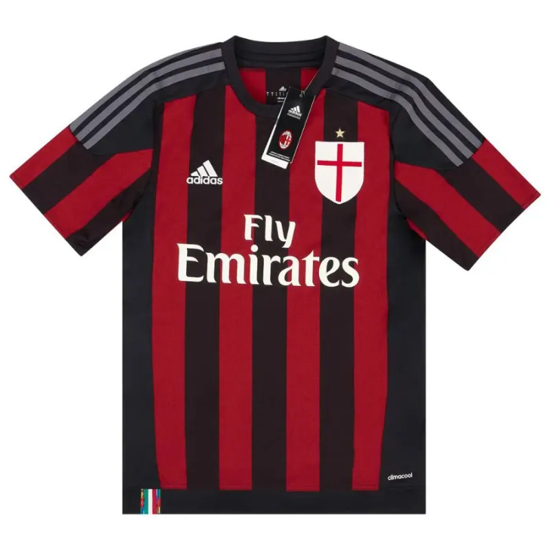 AC Milan 2015/16 Retro Home Jersey - Red/Black