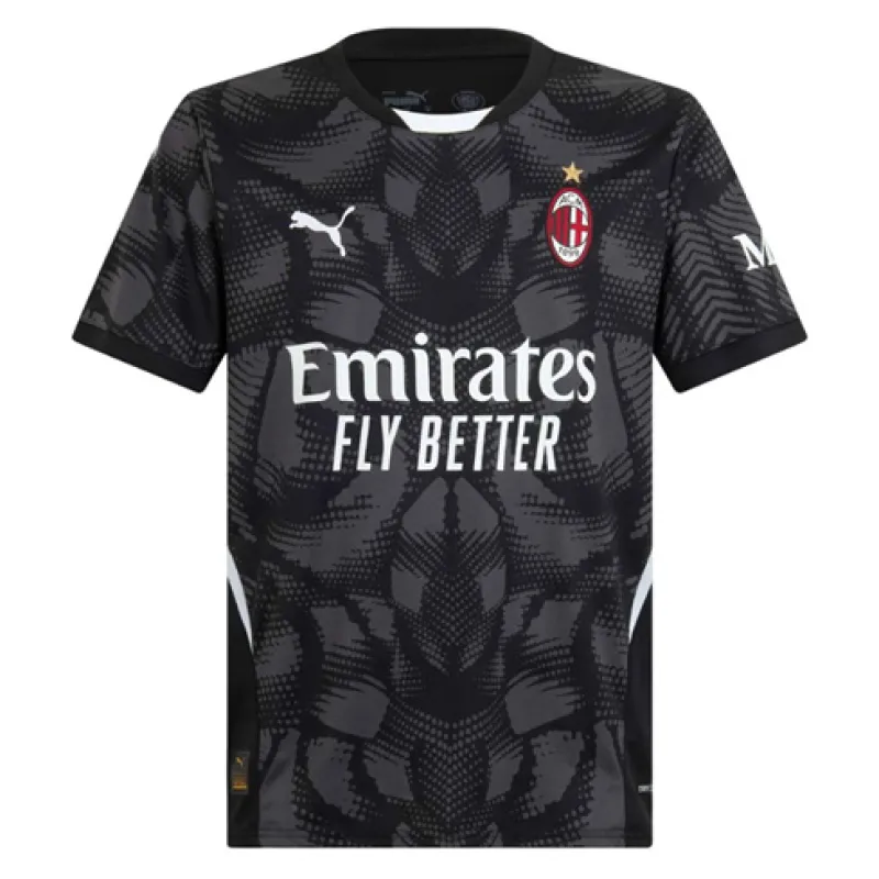 AC Milan Goalkeeper's 2024/25 Home Jersey - Black