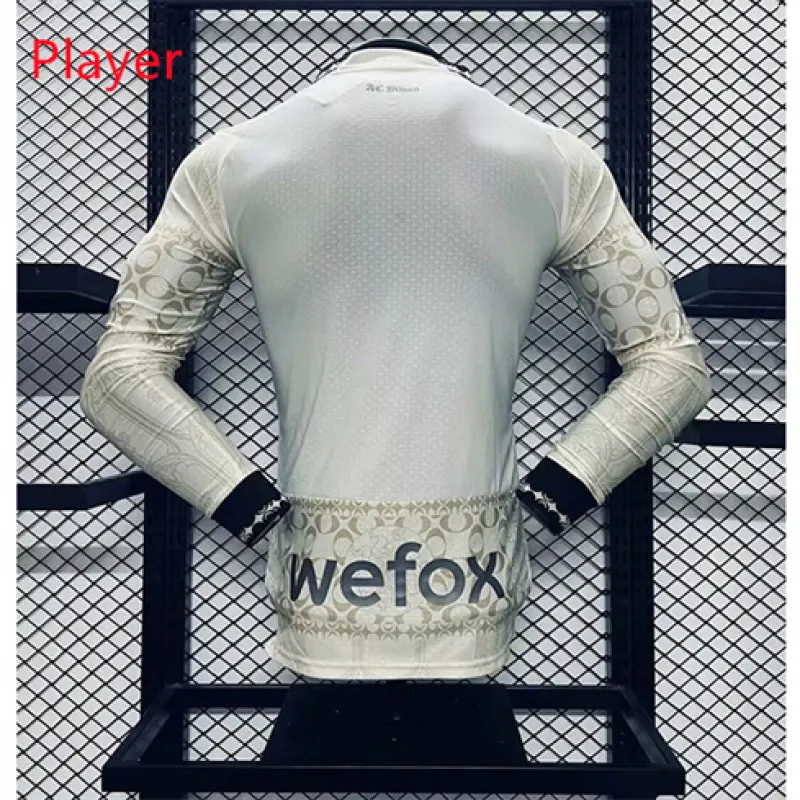 Maglia a maniche lunghe 2024/25 del AC Milan - Giocatori - Bianca