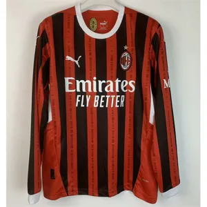 Maglia a maniche lunghe 2024/25 di casa del AC Milan - Rossa