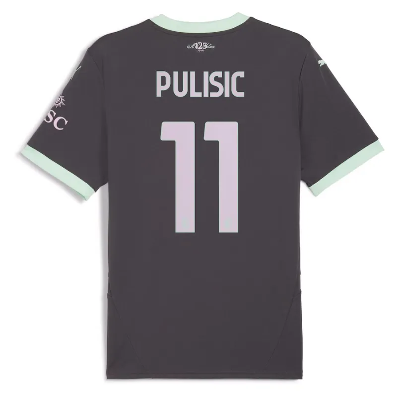 Christian Pulisic's AC Milan 2024/25 Third Jersey - Charcoal Grey