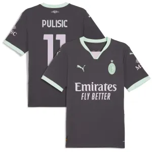 Terza maglia 2024/25 del AC Milan di Christian Pulisic - Grigio carbone