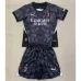 Maglia del portiere per bambini dell'AC Milan 2024/25 - Nera