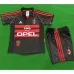 Maillot retro enfant du troisième équipement d'AC Milan 1998/99 - Noir