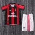AC Milan 1998/99 Retro Home Children's Jersey - Red