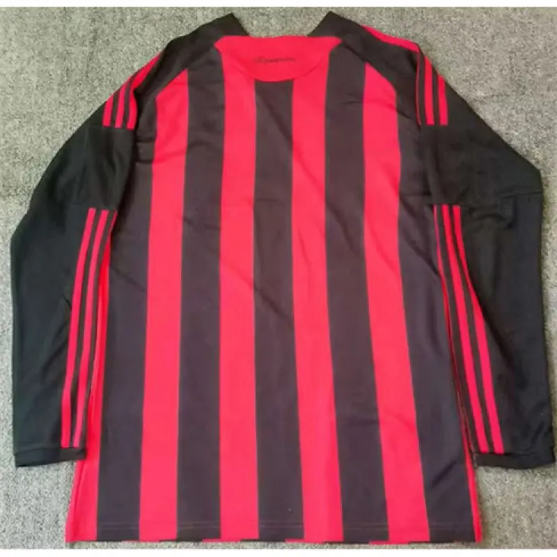 AC Milan 2008 Heim - Retro - Langarm - Trikot - Rot