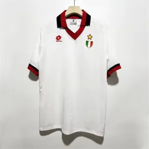 AC Milan 1993/94 Home Retro UEFA Champions League Jersey - White