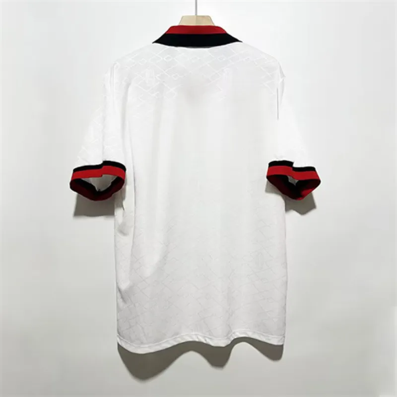 AC Milan 1993/94 Heim - Retro - Trikot der UEFA Champions League - Weiß
