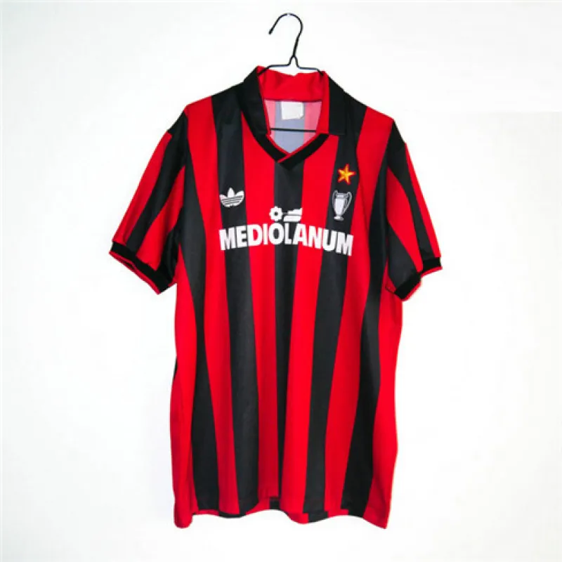 AC Milan 1990/91 Home Retro Jersey - Red