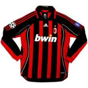 AC Milan 2006/07 Home Long - Sleeve Retro Jersey - Red