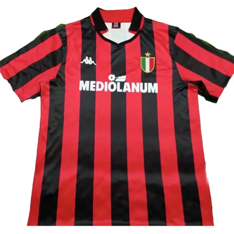Maglia retro di casa dell'AC Milan 1988/89 - Rossa