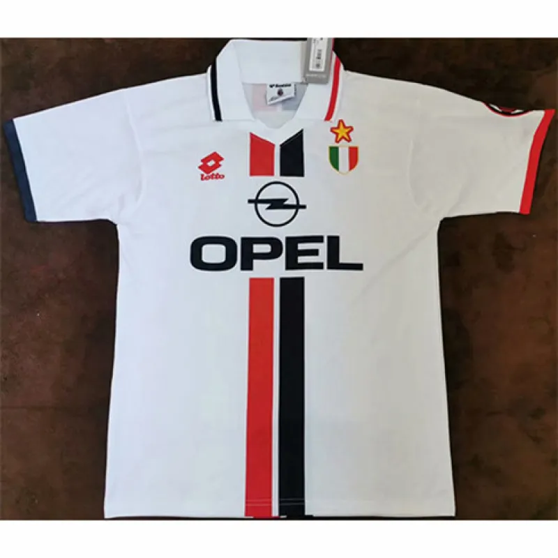AC Milan 1995 - 97 Auswärts - Retro - Trikot - Weiß