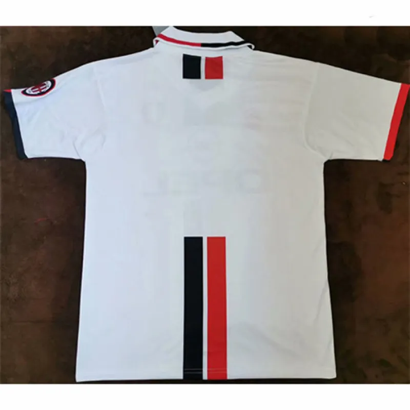 AC Milan 1995 - 97 Auswärts - Retro - Trikot - Weiß