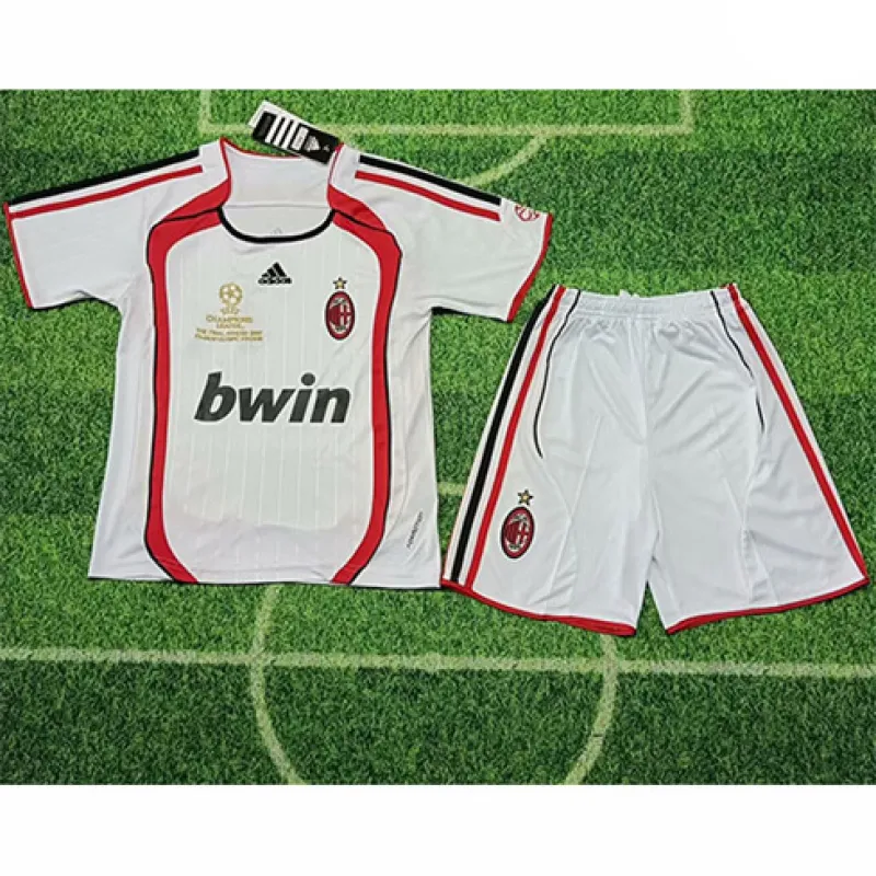 AC Milan 2006/07 Away Retro Kids' Jersey - White