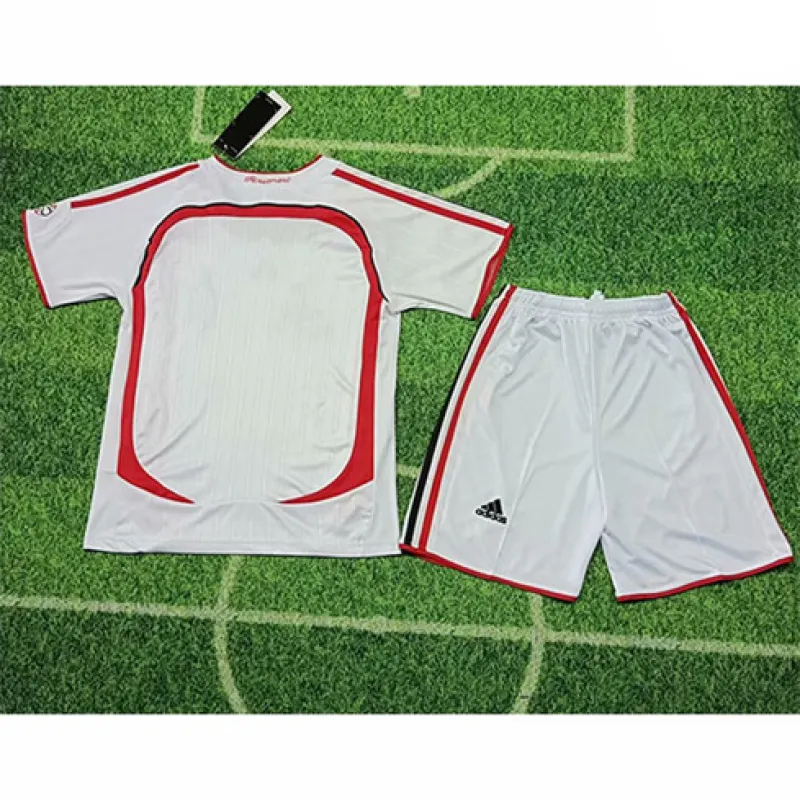 AC Milan 2006/07 Away Retro Kids' Jersey - White