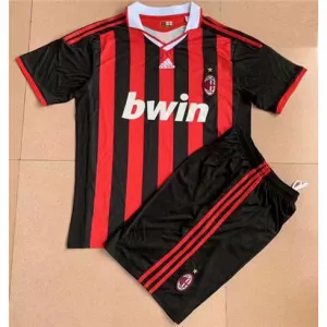 Maglia retro di casa per bambini dell'AC Milan 2009/10 - Rossa