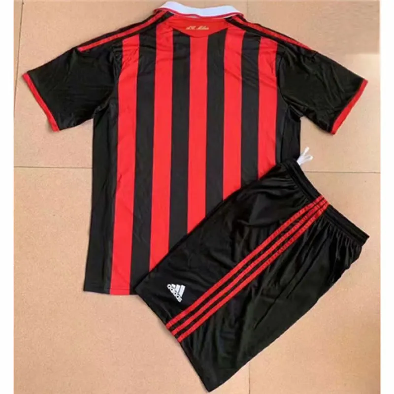 AC Milan 2009/10 Home Retro Kids' Jersey - Red