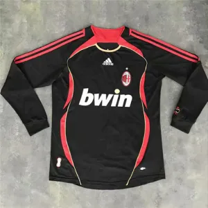 AC Milan 2006 Dritt - Retro - Trikot mit langen Ärmeln - Schwarz