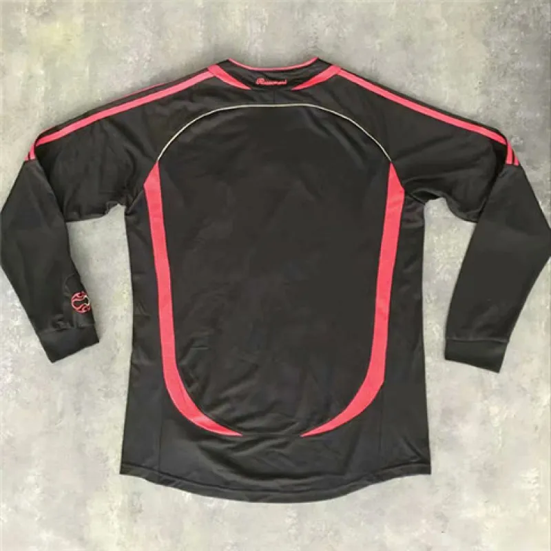 AC Milan 2006 Third Retro Long - Sleeve Jersey - Black
