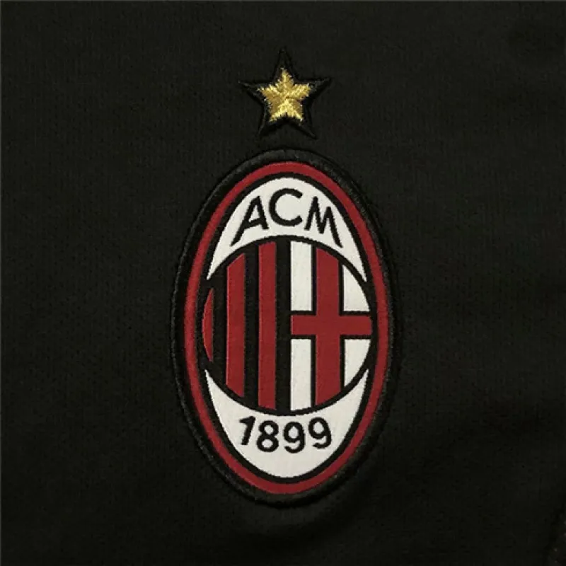 AC Milan 2002/03 Auswärts - Retro - Trikot der UEFA Champions League - Schwarz