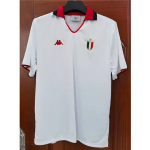 Maglia retro della Champions League UEFA 1988/89 dell'AC Milan - Bianca