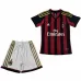 Maillot rétro de domicile pour enfants de l'AC Milan 2013/14 - Rouge