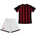 Maillot rétro de domicile pour enfants de l'AC Milan 2013/14 - Rouge