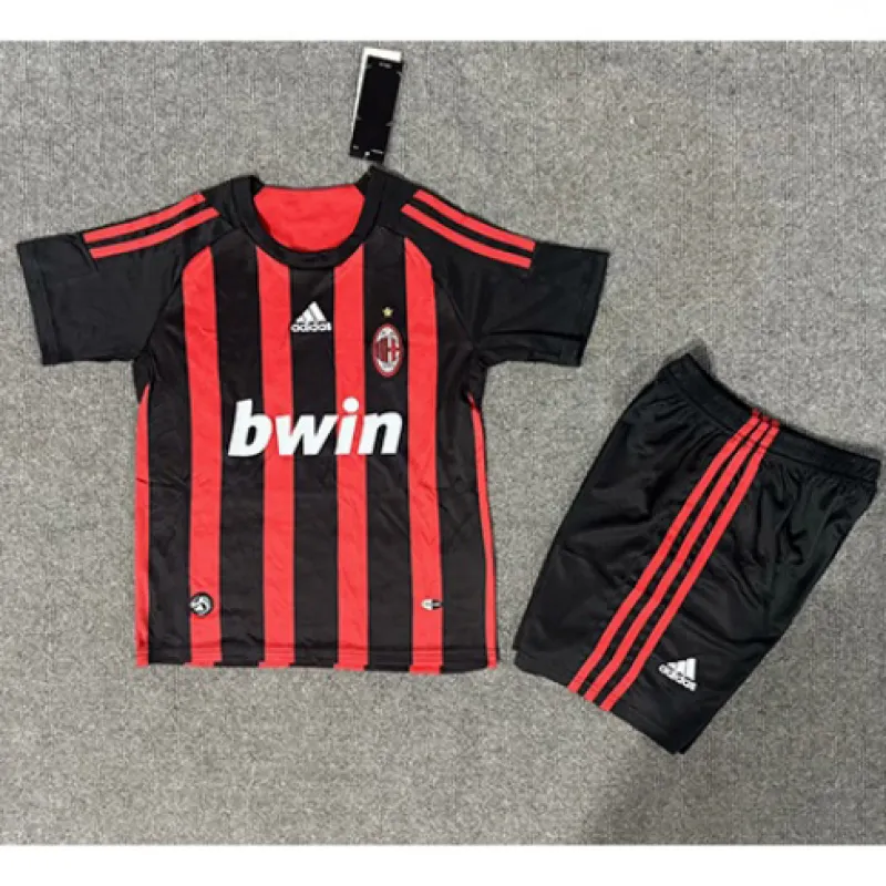AC Milan 2008/09 Kinder Heimmannschafts - Retro - Trikot - Rot