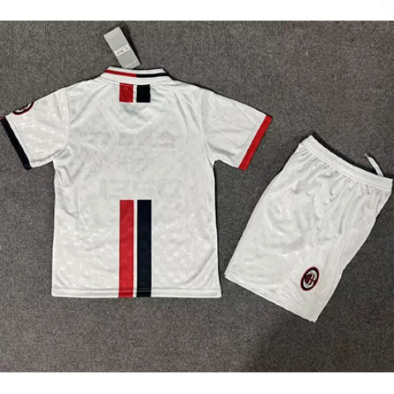 AC Milan 1996/97 Children's Away Retro Jersey - White