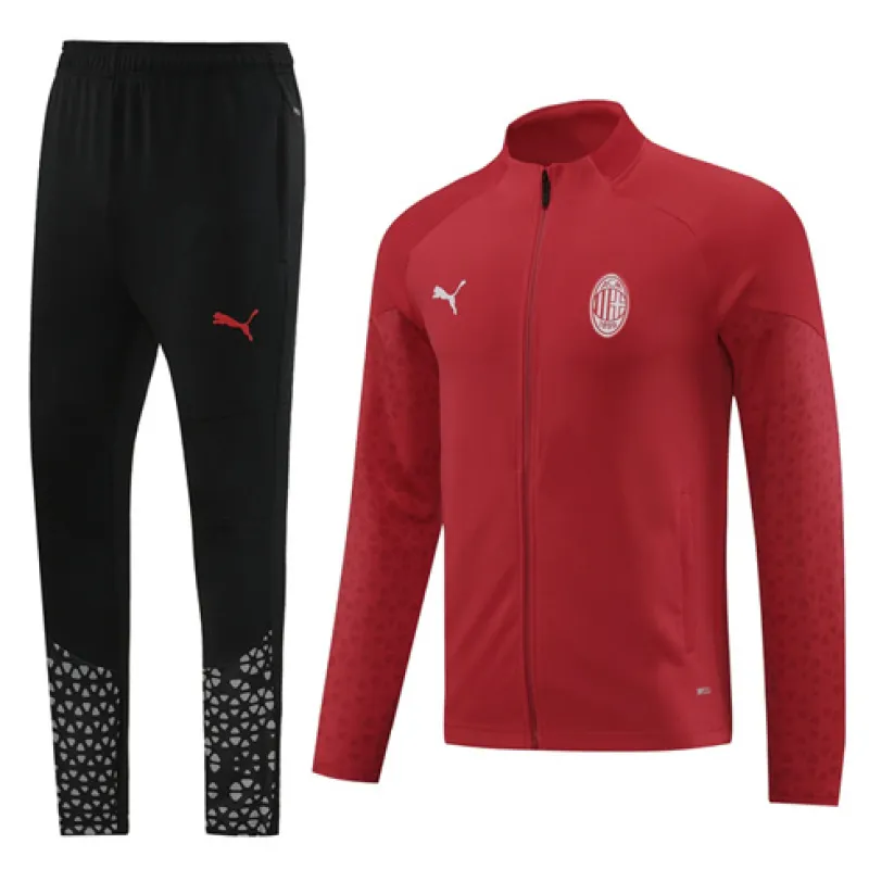 Vestito da sport flockato dell'AC Milan 2024/25 - Rosso