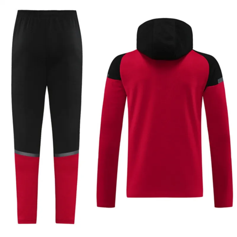 Vestito da sport con cappuccio dell'AC Milan 2024/25 - Rosso