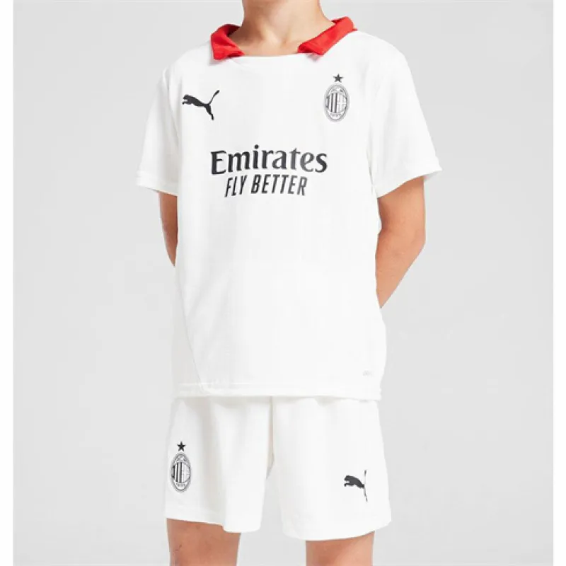 Camiseta de fuera para niños de AC Milan 2024/25 - blanca