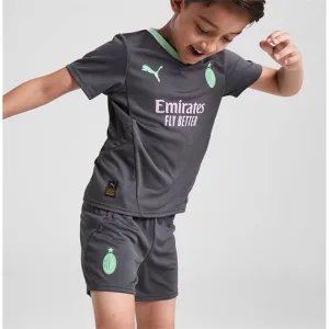Terzo maglia per bambini di AC Milan 2024/25 - grigio carbone