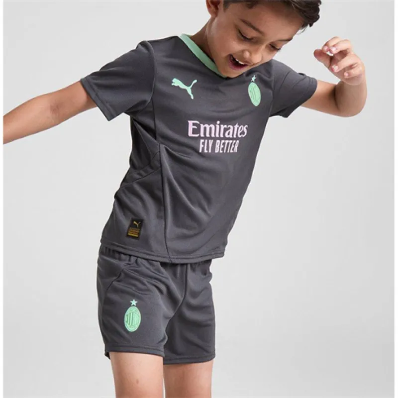 Terzo maglia per bambini di AC Milan 2024/25 - grigio carbone