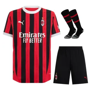 AC Milan 2024/25 Kit maglia per bambini di campo - Nero